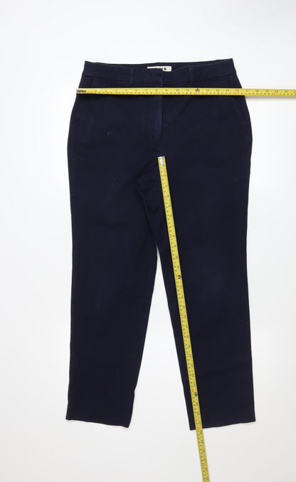 Womens UK Size 12 Boden Slim Fit Chino Blue Trousers