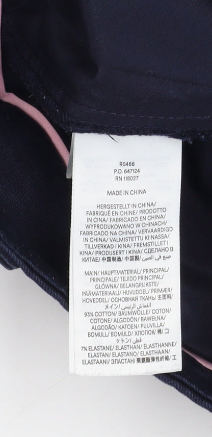 Womens UK Size 12 Boden Slim Fit Chino Blue Trousers