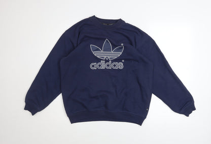 Teens UK Size 164 adidas Blue Pullover Sweatshirt