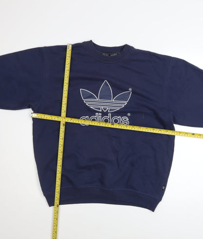 Teens UK Size 164 adidas Blue Pullover Sweatshirt