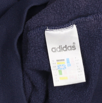 Teens UK Size 164 adidas Blue Pullover Sweatshirt