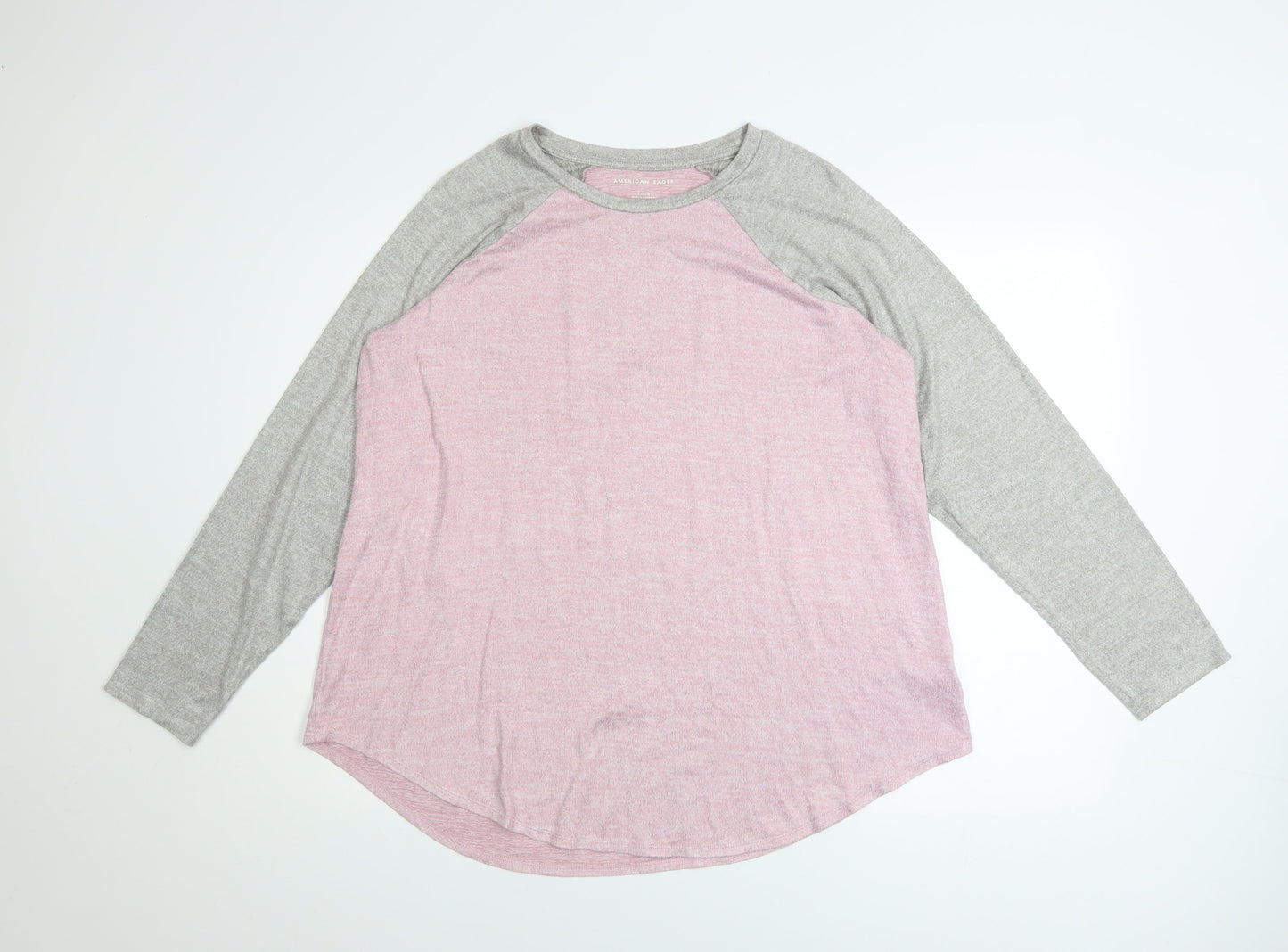 Womens UK Size L American Eagle Pink Pullover Sweatshirt
