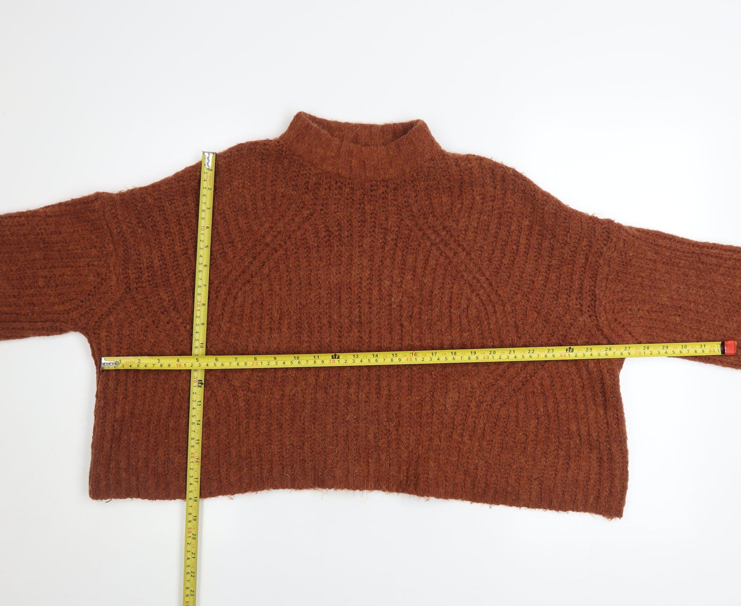 Womens UK Size S Bershka Brown Pullover Jumper