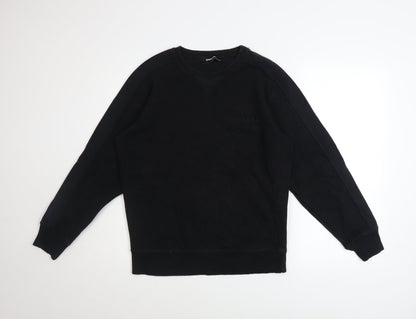 Mens UK Size M Diesel Black Pullover Sweatshirt