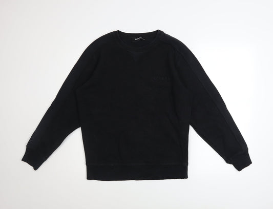 Mens UK Size M Diesel Black Pullover Sweatshirt