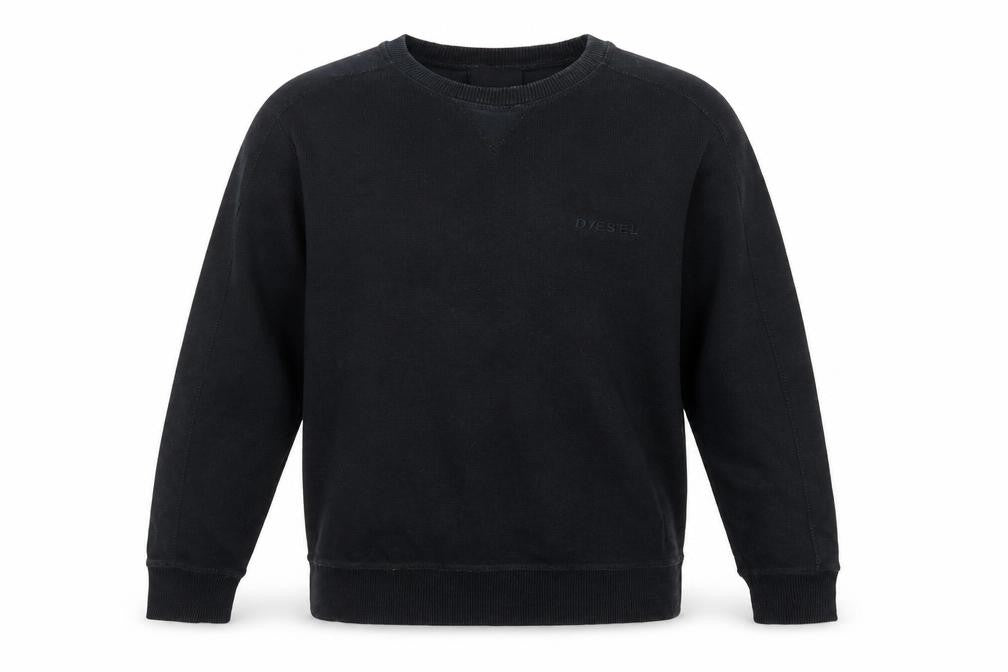 Mens UK Size M Diesel Black Pullover Sweatshirt