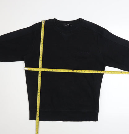 Mens UK Size M Diesel Black Pullover Sweatshirt
