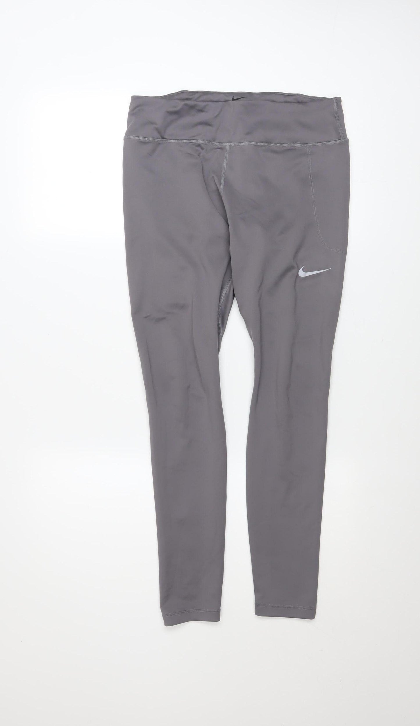 Womens UK Size L Nike Slim Fit Leggings Grey Leggings