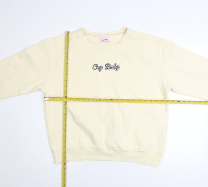 Womens UK Size M Cry Baby Beige Pullover Sweatshirt