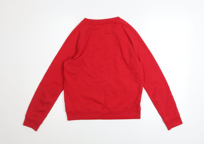 Womens UK Size XS Levi's Red Pullover Sweatshirt