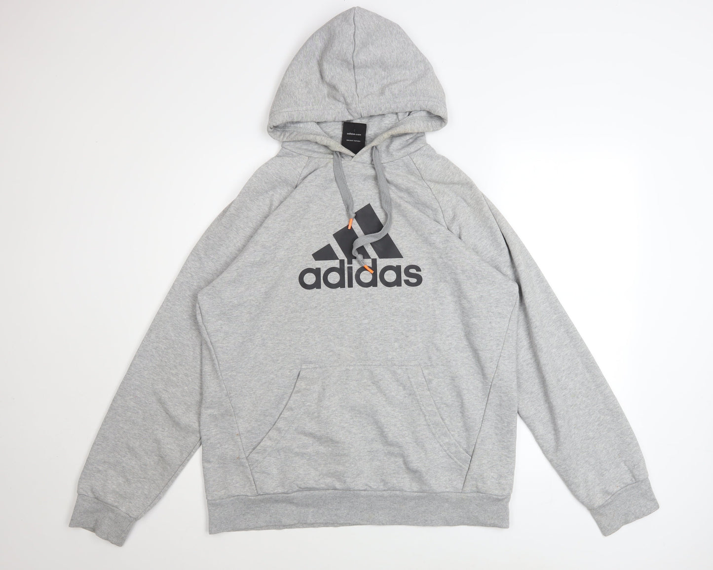 Mens UK Size L adidas Grey Pullover Hoodie