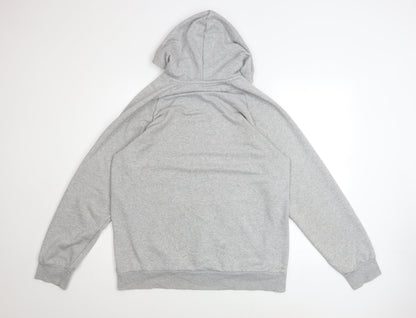 Mens UK Size L adidas Grey Pullover Hoodie