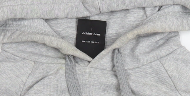 Mens UK Size L adidas Grey Pullover Hoodie