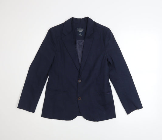Nukutavake Teens Blue Cotton Blazer Jacket Size 12 Regular