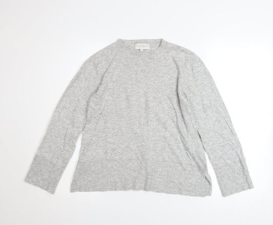 Womens UK Size S Bianco&Blu Grey Pullover Jumper
