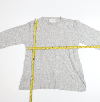 Womens UK Size S Bianco&Blu Grey Pullover Jumper