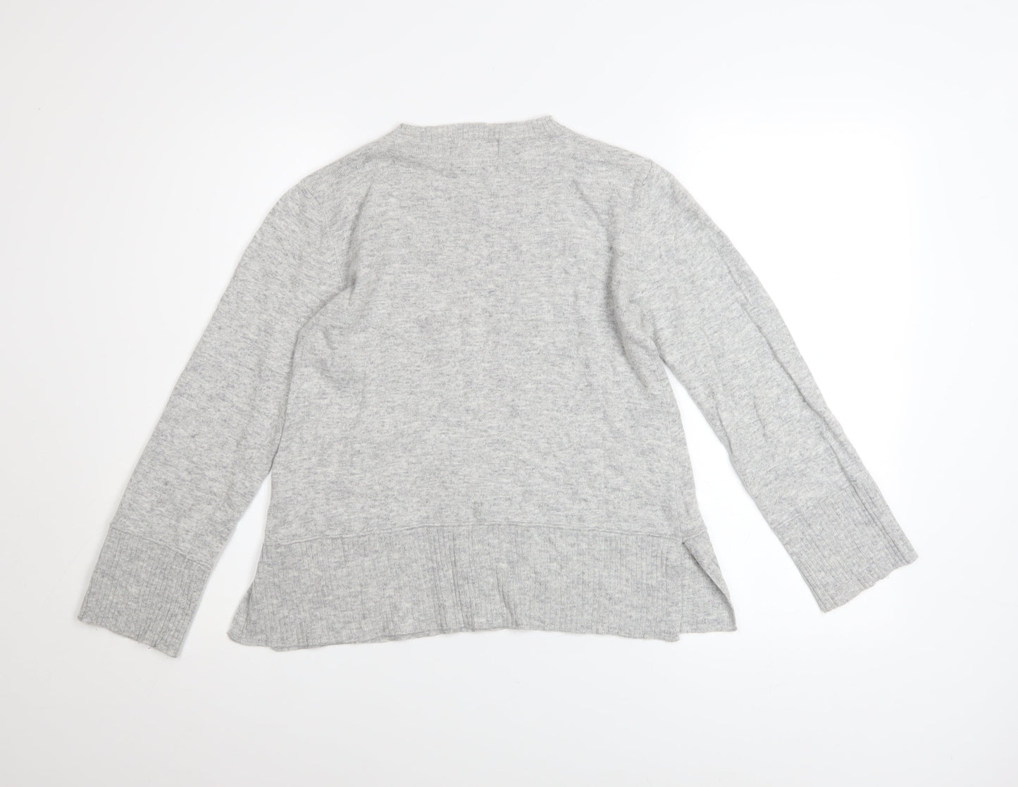Womens UK Size S Bianco&Blu Grey Pullover Jumper
