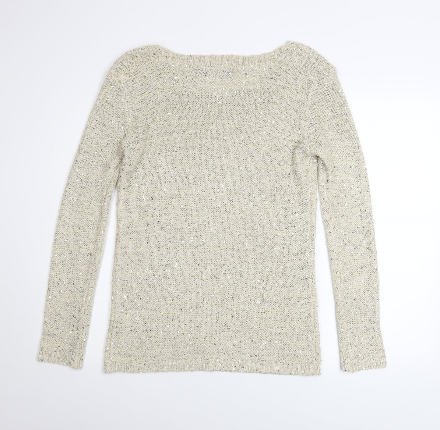 Womens UK Size 10 Atmosphere Beige Pullover Jumper