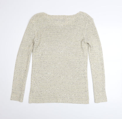 Womens UK Size 10 Atmosphere Beige Pullover Jumper