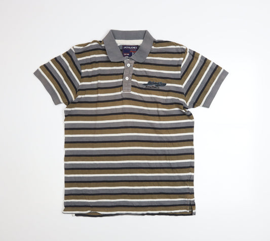Mens UK Size L JACK & JONES Cotton Polo Shirt