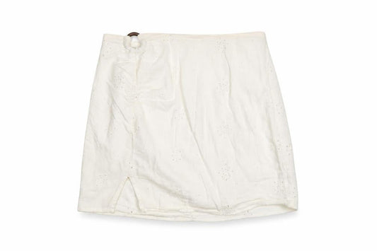Womens UK Size M Bershka A-Line Cotton Skirt