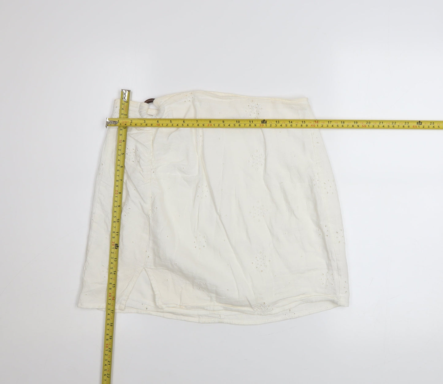 Womens UK Size M Bershka A-Line Cotton Skirt
