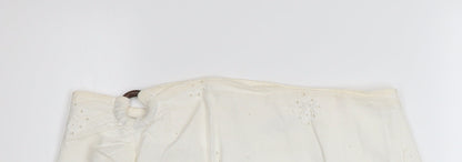 Womens UK Size M Bershka A-Line Cotton Skirt