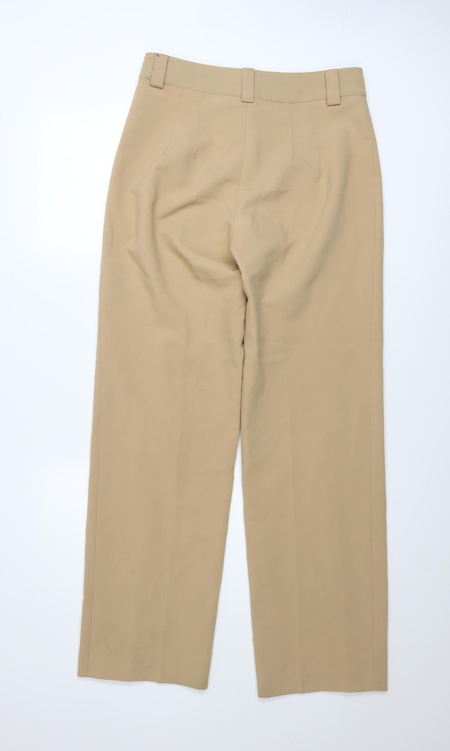 Womens UK Size M Zara Regular Fit Chino Beige Trousers