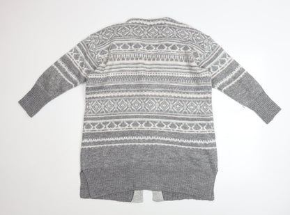 Womens UK Size M Monsoon Grey Cardigan Jumper