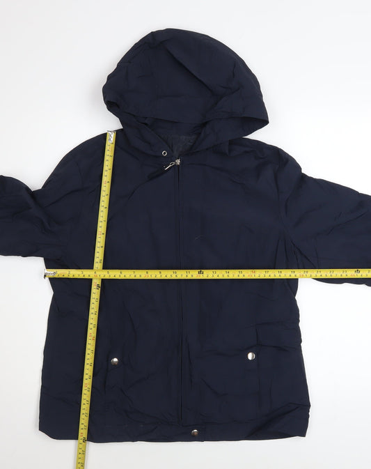 Womens UK Size 14 St Bernard Blue Anorak Coat