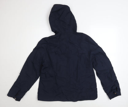 Womens UK Size 14 St Bernard Blue Anorak Coat