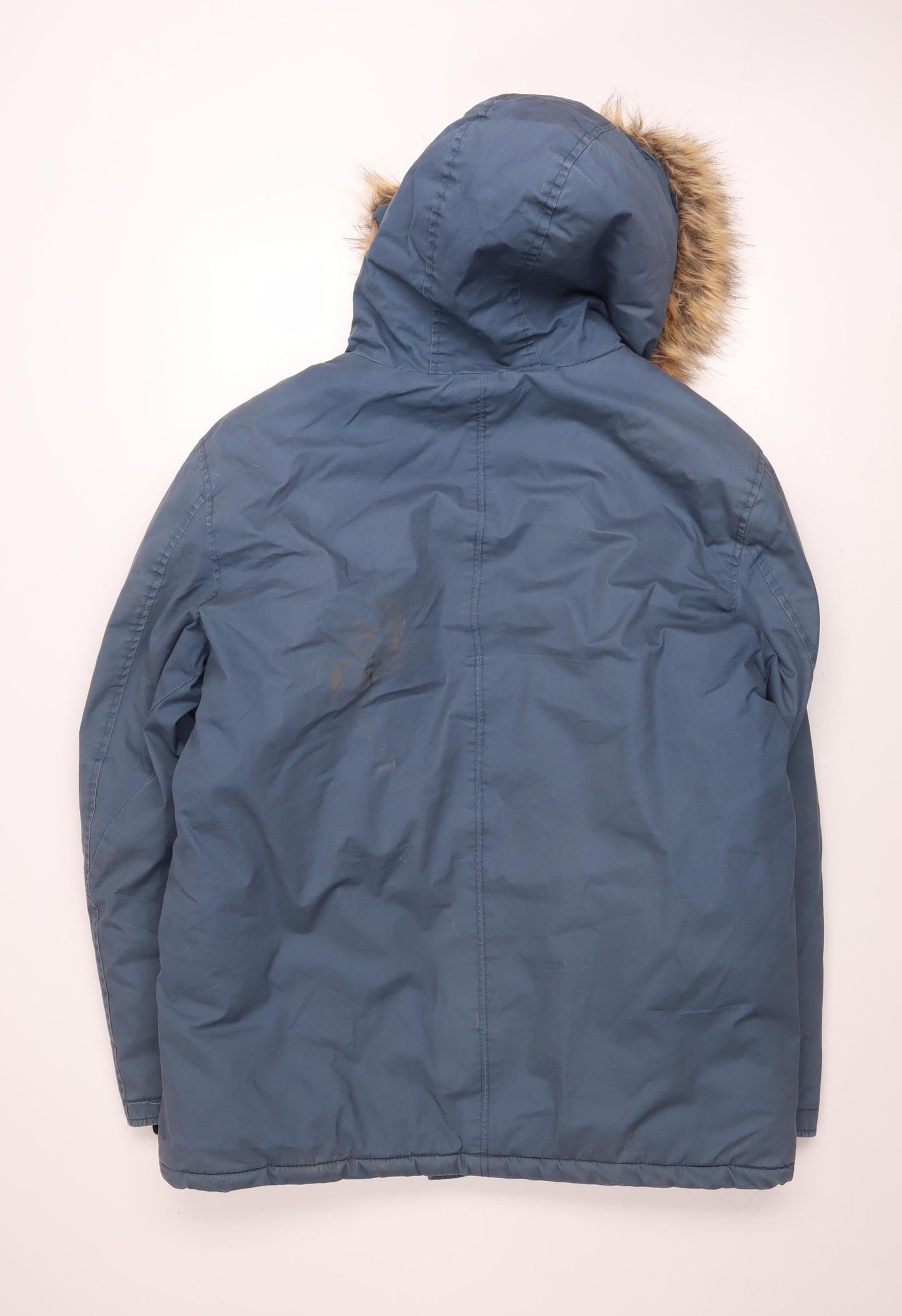 Mens UK Size L NEXT Blue Parka Coat