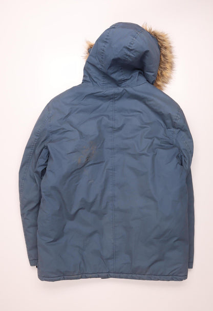 Mens UK Size L NEXT Blue Parka Coat