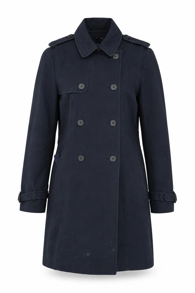 Womens UK Size 10 Jack Wills Blue Trench Coat