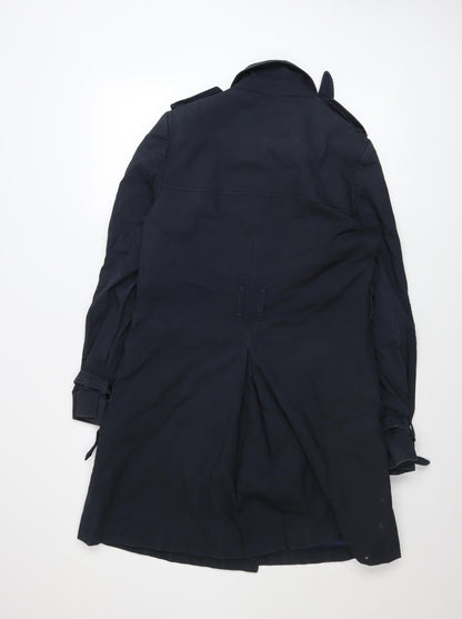 Womens UK Size 10 Jack Wills Blue Trench Coat