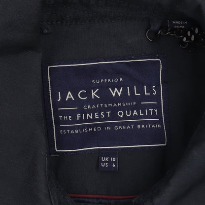 Womens UK Size 10 Jack Wills Blue Trench Coat