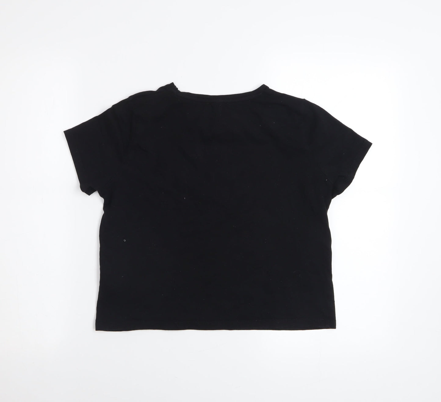 Girls UK Size 13-14 Years Lipsy Black Basic T-Shirt