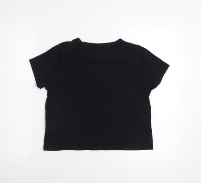 Girls UK Size 13-14 Years Lipsy Black Basic T-Shirt