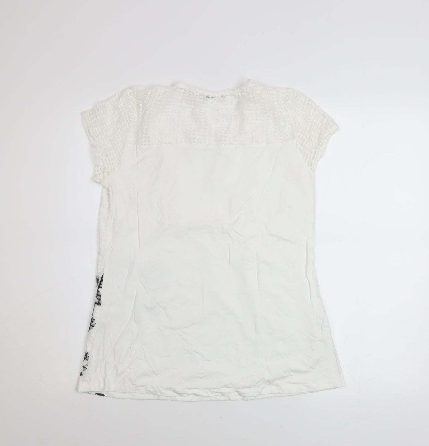 Womens UK Size 10 Maloka White Tunic Blouse