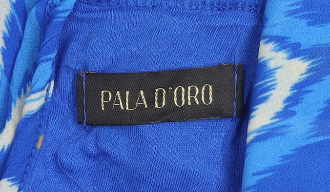 Womens UK Size S Pala D’Oro Blue Camisole Blouse