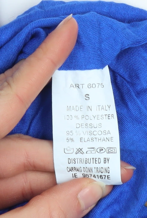 Womens UK Size S Pala D’Oro Blue Camisole Blouse