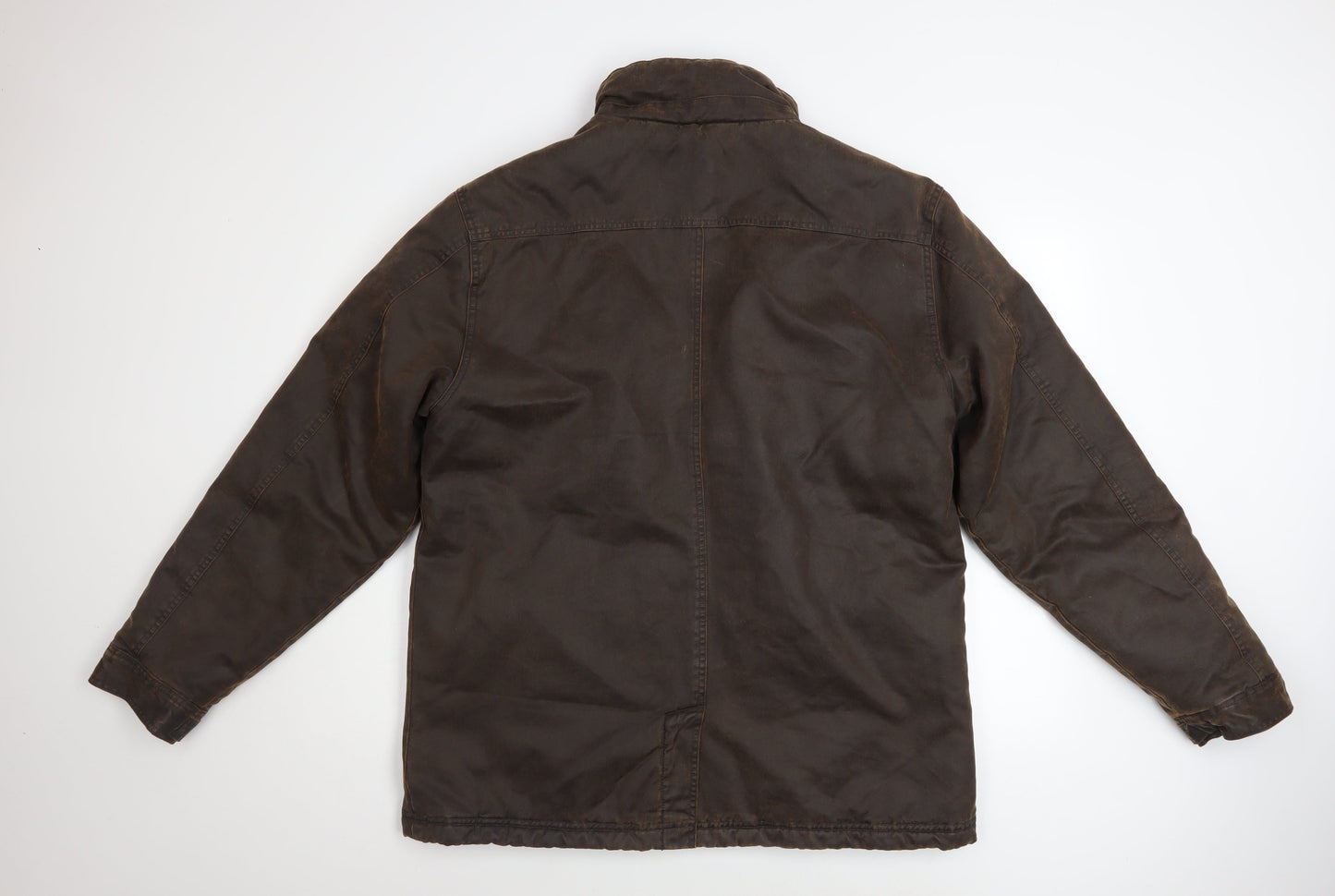 Mens UK Size M Weird Fish Brown Parka Coat