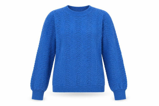 Womens UK Size 2XS Hush Blue Pullover Jumper