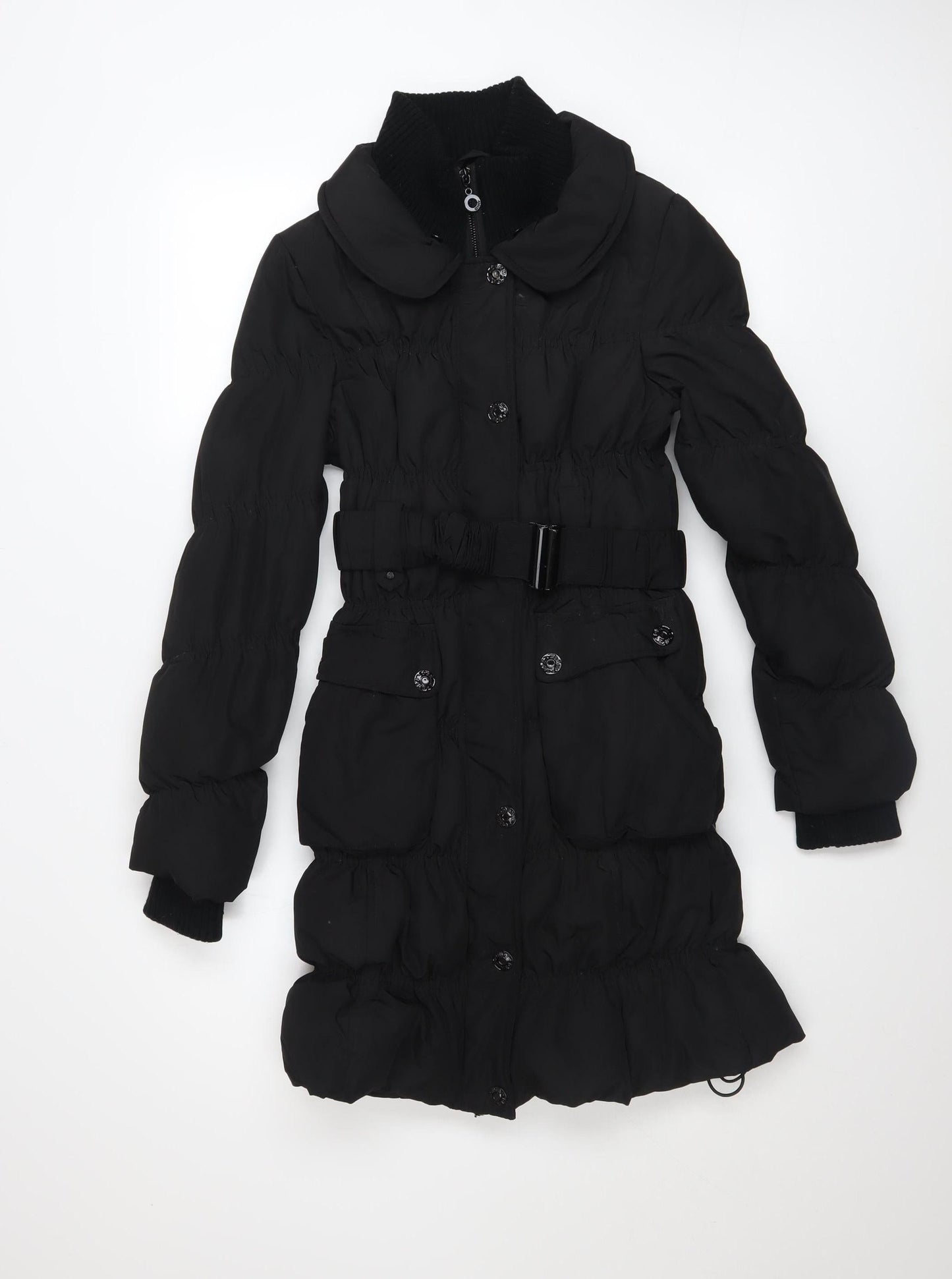 Womens UK Size 3XS Only Black Puffer Jacket