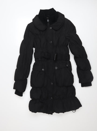 Womens UK Size 3XS Only Black Puffer Jacket