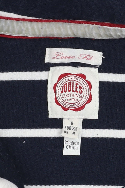 Womens UK Size 8 Joules Blue Pullover Sweatshirt