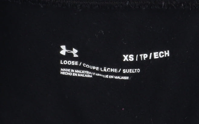 Mens UK Size XS Under armour Relaxed Fit Jogger Black Trousers