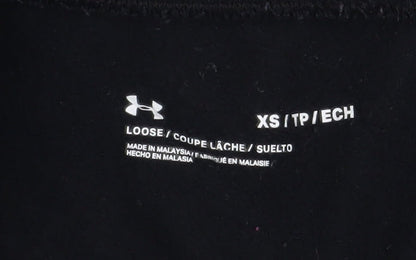 Mens UK Size XS Under armour Relaxed Fit Jogger Black Trousers