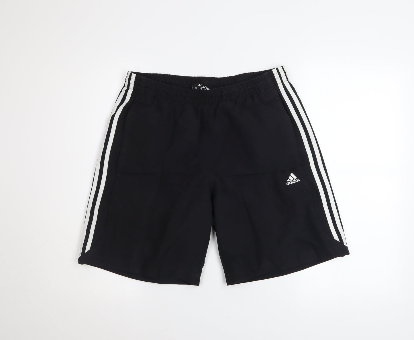Adidas Men's Black M Athletic Shorts Polyester Breathable Essentials