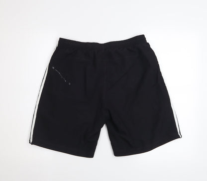 Adidas Men's Black M Athletic Shorts Polyester Breathable Essentials